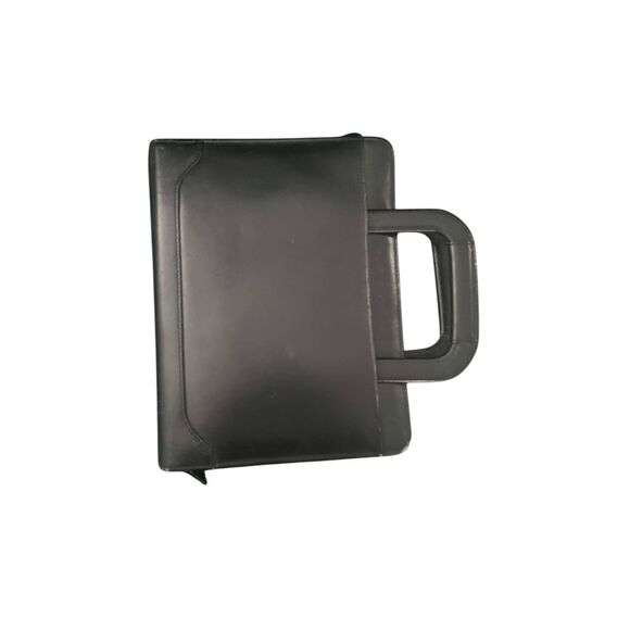 Vintage Franklin Covey Black Leather Zip Around Planner Compact Size - Picture 3 of 6